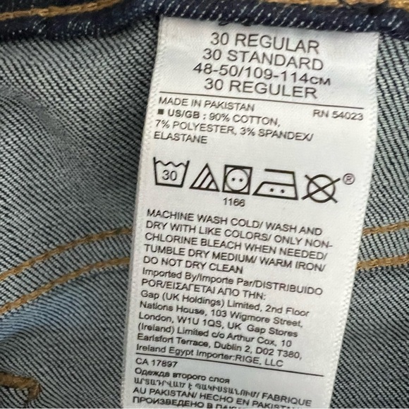 Banana Republic Jeans Women's 30 Dark  Mid Rise Skinny Stretch Blue Raw Hem - Picture 9 of 9